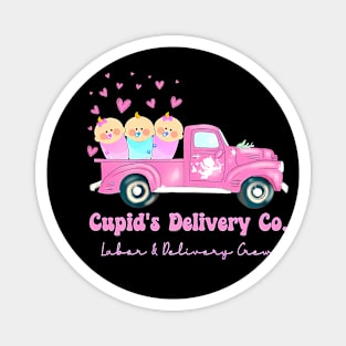 Cupids Delivery Co Funny Ld Crew Valentines Day Truck Magnet